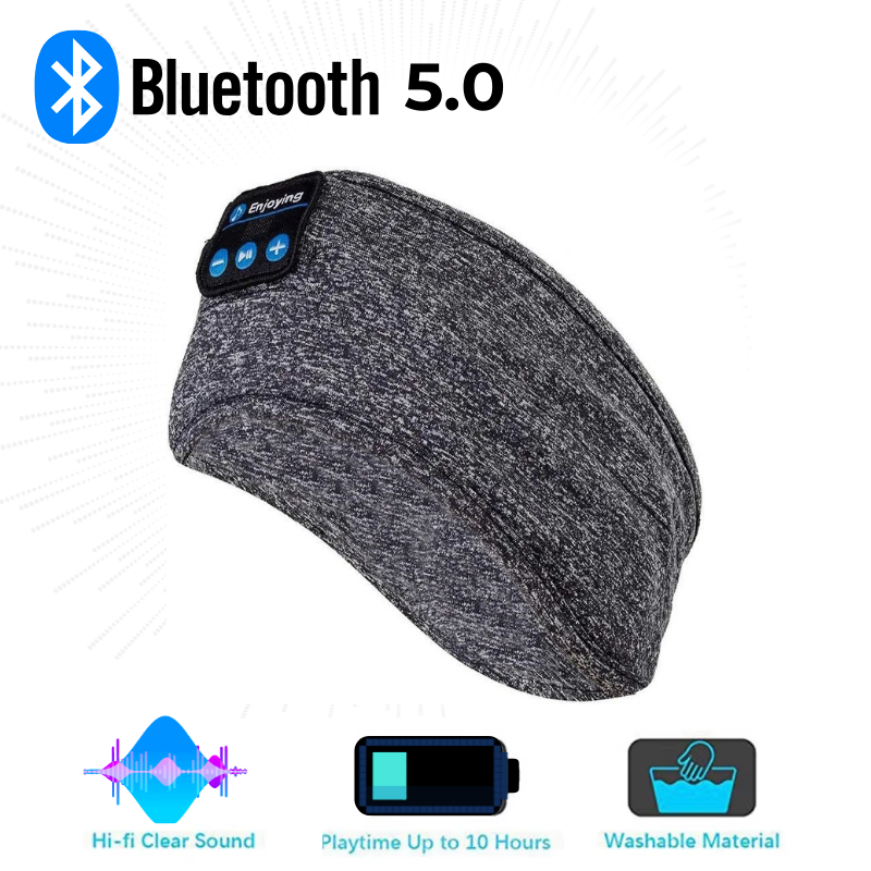 Wireless Bluetooth 5.0 Sleep/Sport Eye Mask Headband with Earbuds