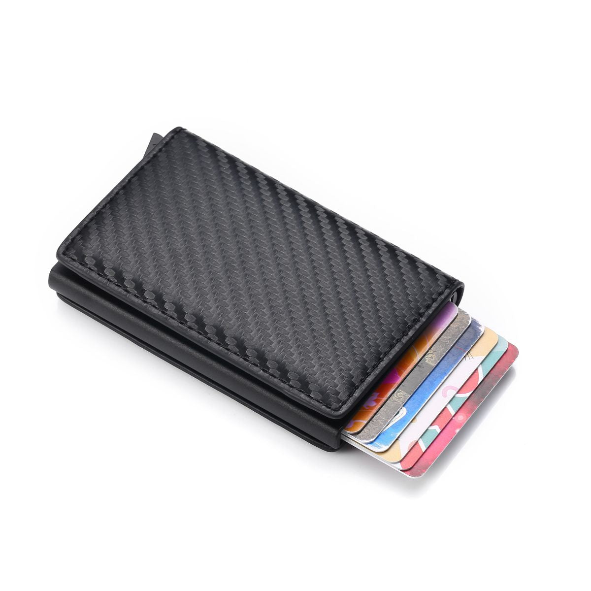 Premium RFID Protected Credit Card Pop Up Wallet With money Clip