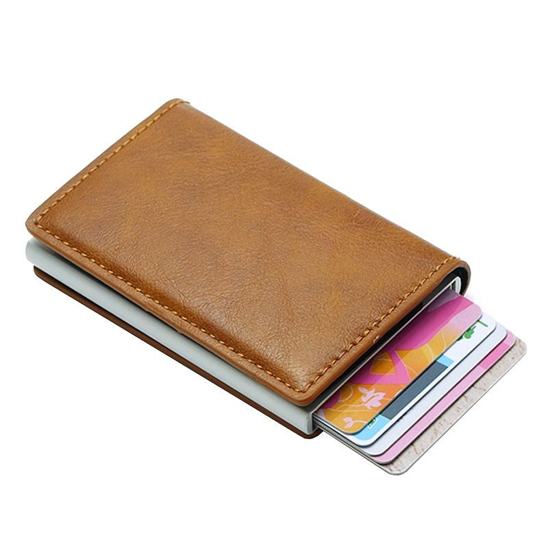 Premium RFID Protected Credit Card Pop Up Wallet With money Clip